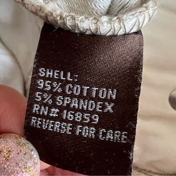 J. McLaughlin Grey + White Floral Print Stretch Skinny Jeans Size 0 - Picture 6 of 7